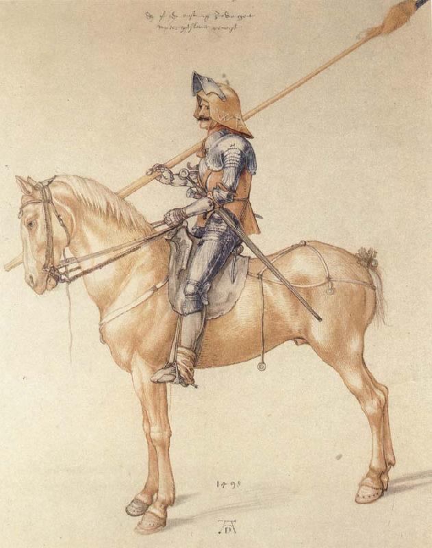 Albrecht Durer Equestrian Kninght in Armor oil painting image